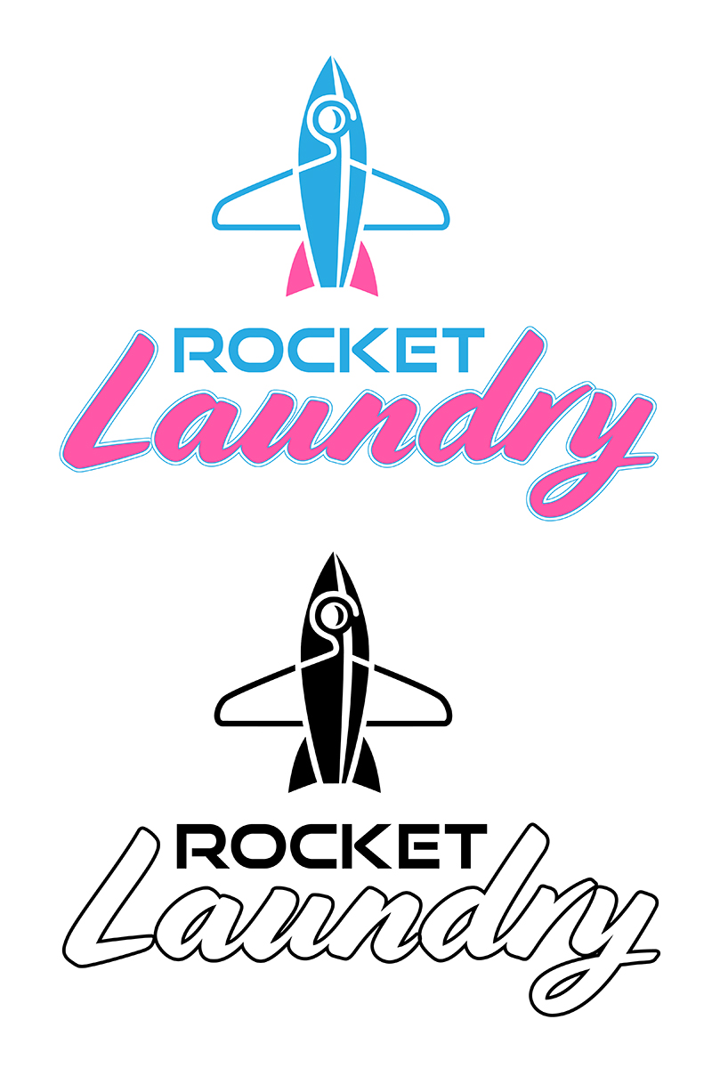 Rocket Laundry Logos Dark image