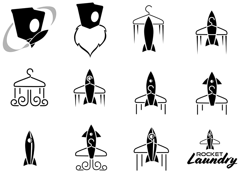Rocket Laundry Logos Light image