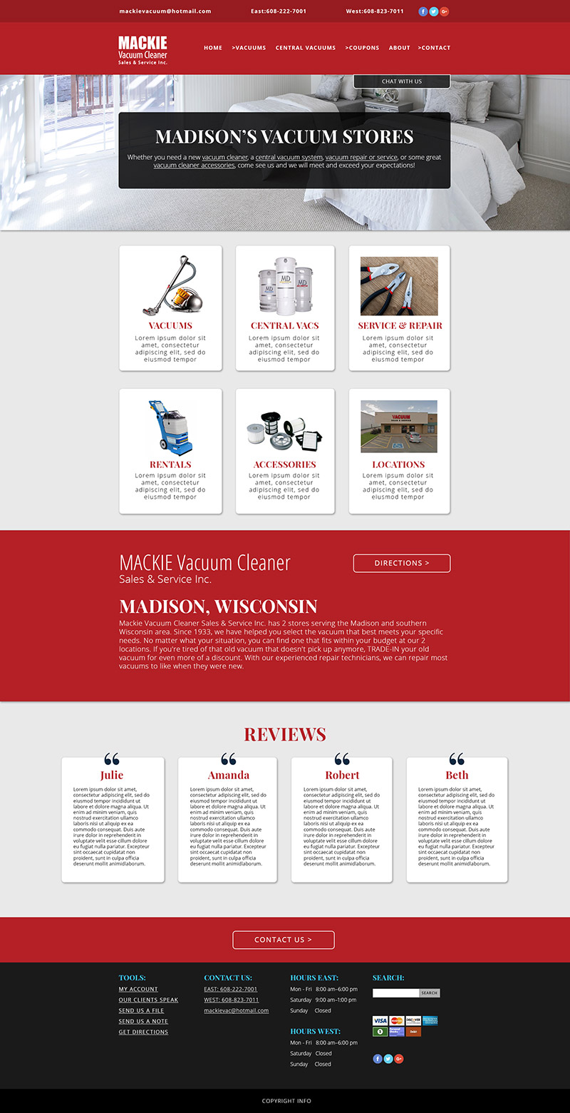 Web Design, Website Mockup, Leander, TX